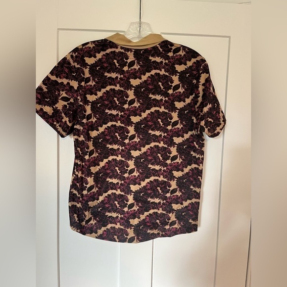 Jamie Sadock Brown and Pink Golf Polo Size M 100% Cotton - Picture 3 of 3